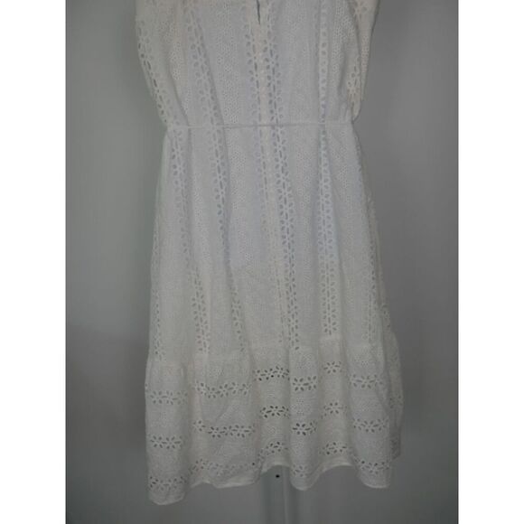 NWT TAHARI Women's 100% Cotton Lace Sundress Midi Dress L - Picture 9 of 12